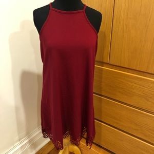 Burgundy summer dress